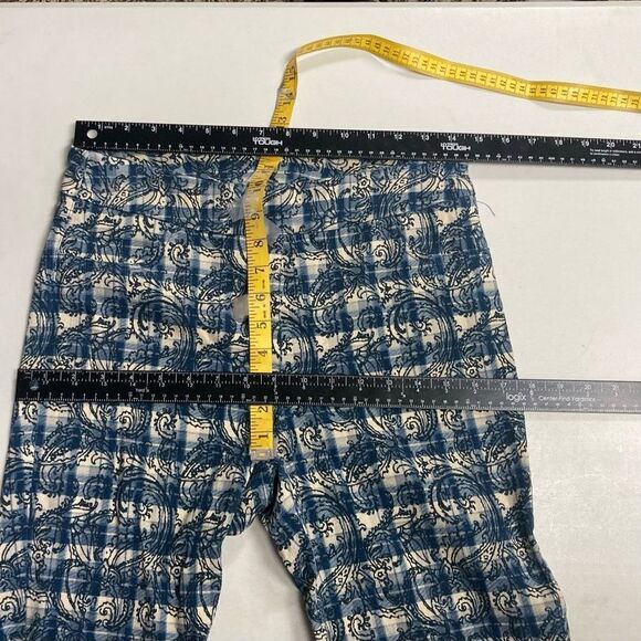 SLIM-SATION Women’s Crop Blu & White Tummy Control Pants Size 12 - Picture 7 of 9